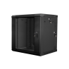 Lanberg WF02-6612-10B armario rack 12U Bastidor de pared Negro