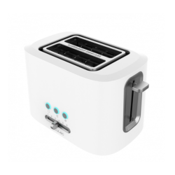 Cecotec 03188 tostadora 2 rebanada(s) 980 W Blanco