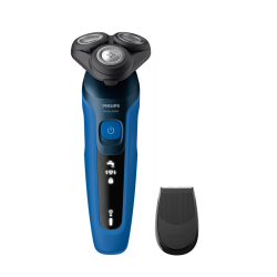 Philips SHAVER Series 5000 S5466/17 afeitadora Máquina de afeitar de rotación Recortadora Negro, Azul