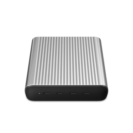 HYPER 245W GaN Desktop Charger Portátil, Smartphone, Tableta Negro, Plata Corriente alterna, Batería Carga rápida Interior