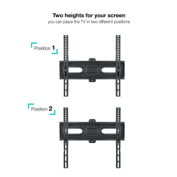 TooQ LP7843TN-B soporte para TV 139,7 cm (55") Negro