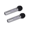 Trevi EM 415 R Negro, Plata Micrófono para karaoke