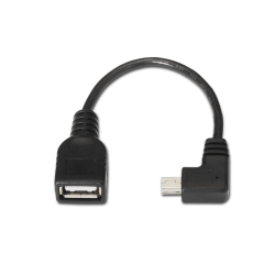 AISENS A101-0034 cable USB USB 2.0 0,15 m Mini-USB B USB A Negro