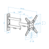 TooQ LP1345TN-B soporte para TV 109,2 cm (43"