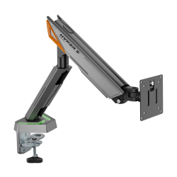 AISENS DT49TSRRGB-347 soporte para monitor 124,5 cm (49") Escritorio Negro, Gris