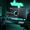 AISENS DT49TSRRGB-347 soporte para monitor 124,5 cm (49") Escritorio Negro, Gris