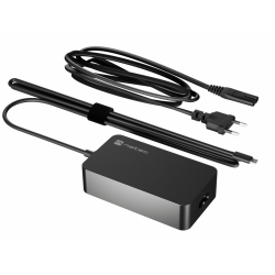 NATEC LAPTOP CHARGER GRAYLING USB-C 65W adaptador e inversor de corriente Interior Negro