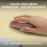 Logitech Pebble 2 M350s ratón Viajes Ambidextro RF Wireless + Bluetooth Óptico 4000 DPI