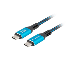 Lanberg CA-CMCM-45CU-0020-BK cable USB USB 3.2 Gen 2 (3.1 Gen 2) 2 m USB C Negro, Azul