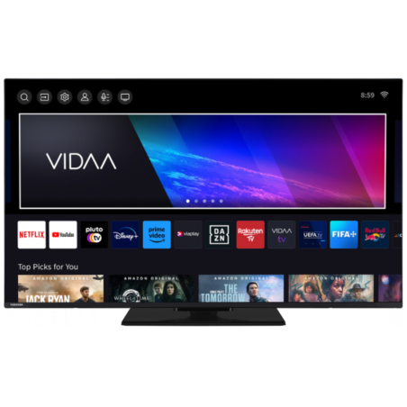 Toshiba 43QV3463DG Televisor 109,2 cm (43") 4K Ultra HD Smart TV Negro 250 cd / m²
