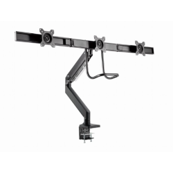 Gembird MA-DA3-03 soporte para monitor 68,6 cm (27") Escritorio Negro