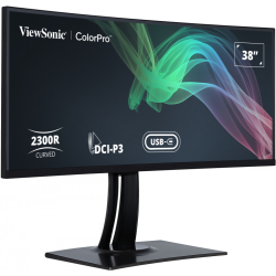 Viewsonic VP3881A pantalla para PC 96,5 cm (38") 3840 x 1600 Pixeles Quad HD+ LED Negro