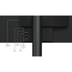 Lenovo ThinkCentre Tiny-In-One 24 Gen 5 LED display 60,5 cm (23.8") 1920 x 1080 Pixeles Full HD Pantalla táctil Negro