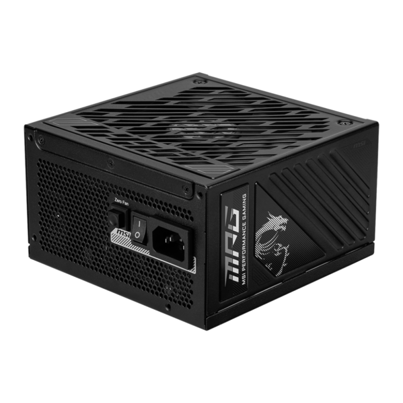 MSI MPG A850GS PCIE5 unidad de fuente de alimentación 850 W 24-pin ATX ATX Negro