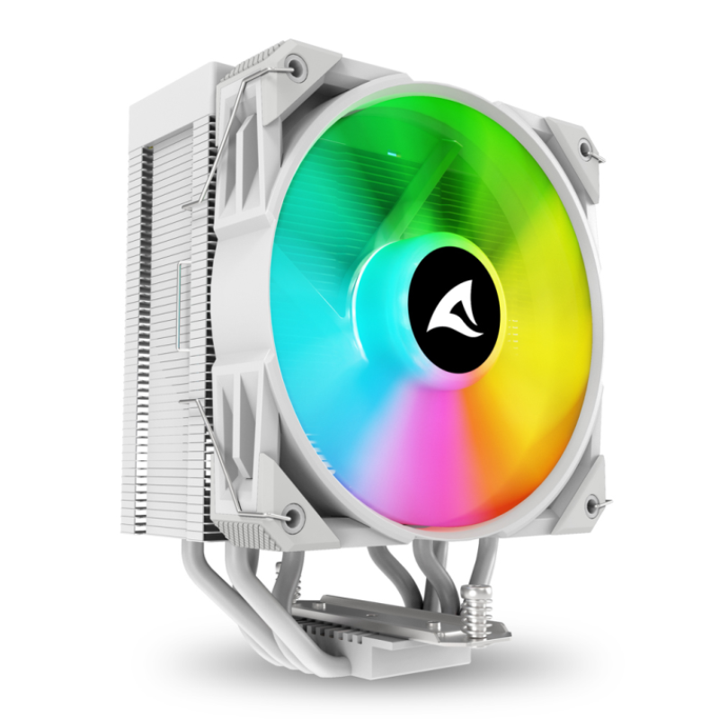 Sharkoon A40 RGB Procesador Refrigerador de aire 12 cm Blanco 1 pieza(s