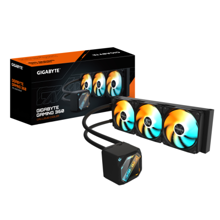GIGABYTE GAMING 360 Procesador Sistema de refrigeración líquida todo en uno 12 cm Negro 1 pieza(s