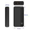 Ewent EW1163 batería externa Polímero de litio Negro