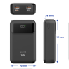 Ewent EW1164 batería externa Polímero de litio 20000 mAh Negro