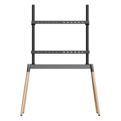 Gembird TVS-86F-01-BK soporte para TV 2,18 m (86") Negro, Madera