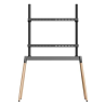 Gembird TVS-86F-01-BK soporte para TV 2,18 m (86") Negro, Madera