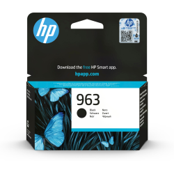 HP 963 Black Original Ink Cartridge cartucho de tinta 1 pieza(s) Rendimiento estándar