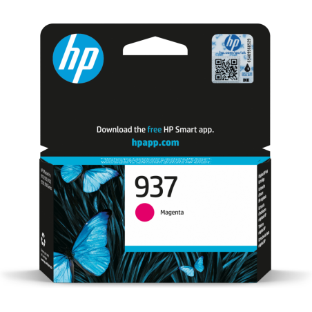 HP 937 Magenta Original Ink Cartridge cartucho de tinta 1 pieza(s) Rendimiento estándar