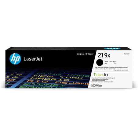 HP 219X High Yield Black Original LaserJet Toner Cartridge cartucho de tóner 1 pieza(s