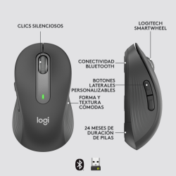 Logitech 910-006236 ratón Oficina mano derecha RF Wireless + Bluetooth Óptico 4000 DPI