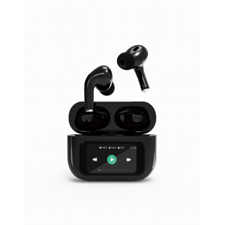 Gembird GMB Audio TWS-LCD-ANC-01-BK auricular y casco Auriculares Inalámbrico Dentro de oído Llamadas/Música USB Tipo C Bluetoot