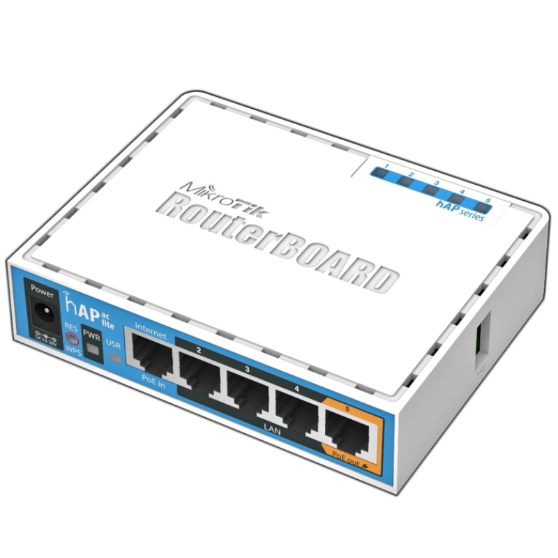 Mikrotik HAP ac lite 733 Mbit/s Blanco Energía sobre Ethernet (PoE