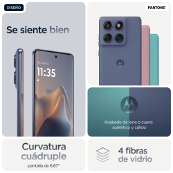 Motorola edge 60 fusion 16,9 cm (6.67") SIM doble Android 15 5G USB Tipo C 8 GB 256 GB 5200 mAh Gris