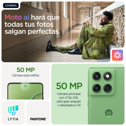 Motorola edge 60 16,9 cm (6.67") SIM doble Android 15 5G USB Tipo C 12 GB 512 GB 5200 mAh Verde