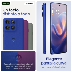 Motorola edge 60 pro 16,9 cm (6.67") SIM doble Android 15 5G USB Tipo C 12 GB 512 GB 6000 mAh Azul