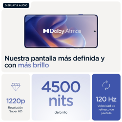 Motorola edge 60 pro 16,9 cm (6.67") SIM doble Android 15 5G USB Tipo C 12 GB 512 GB 6000 mAh Azul
