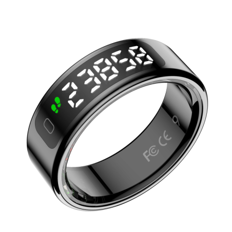 Leotec LESR01K10 rastreador de actividad LED Anillo inteligente rastreador de actividad IPX8 Negro