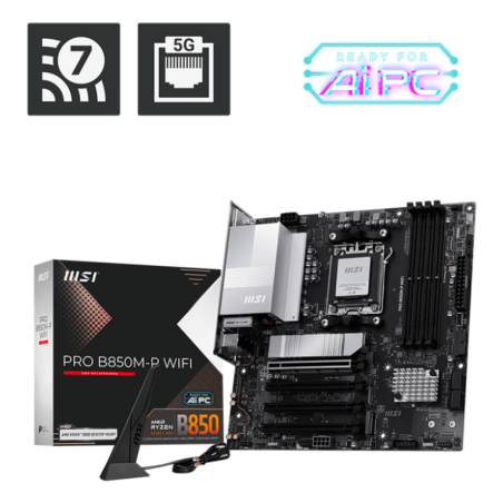 MSI 911-7E71-001 placa base AMD B850 Zócalo AM5 micro ATX