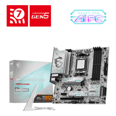 MSI B850M GAMING PLUS WIFI AMD B850 Zócalo AM5 micro ATX