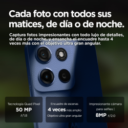 Motorola moto g15 17,1 cm (6.72") SIM doble Android 15 4G USB Tipo C 8 GB 512 GB 5200 mAh Marina