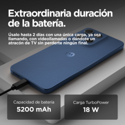 Motorola moto g15 17,1 cm (6.72") SIM doble Android 15 4G USB Tipo C 8 GB 512 GB 5200 mAh Marina