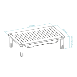 TooQ TQMR087 soporte para monitor Escritorio