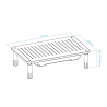 TooQ TQMR087 soporte para monitor Escritorio