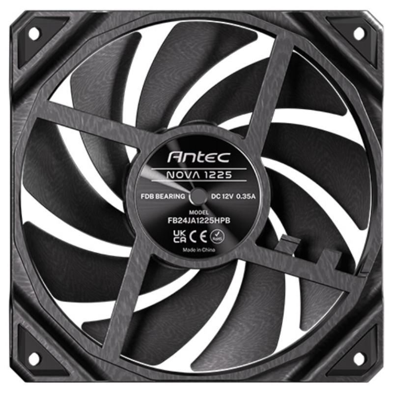 Antec Nova Carcasa del ordenador Ventilador 12 cm Negro 3 pieza(s