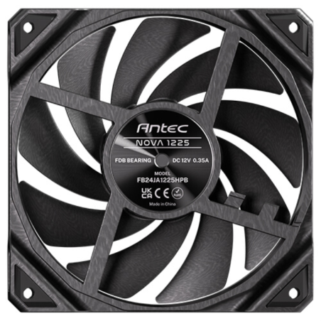 Antec Nova Carcasa del ordenador Ventilador 12 cm Negro 3 pieza(s