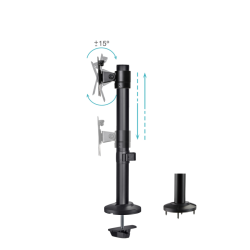 TooQ DB1131TN-B soporte para monitor 81,3 cm (32") Escritorio