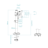 TooQ DB1131TN-B soporte para monitor 81,3 cm (32") Escritorio