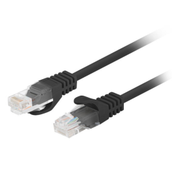 Lanberg PCU6-20CC-0025-BK cable de red Negro 0,25 m Cat6 U/UTP (UTP