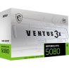 MSI VENTUS GEFORCE RTX 5080 16G 3X OC WHITE tarjeta gráfica NVIDIA 16 GB GDDR7