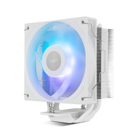 NOX Hummer NXHUMMERR400ARGBWH sistema de refrigeración para ordenador Procesador Ventilador 12 cm Blanco