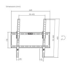AISENS WT75T-391 soporte para TV 190,5 cm (75"