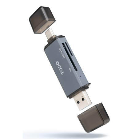 TooQ TQR-3001G lector de tarjeta USB 3.0 Type-A/Type-C